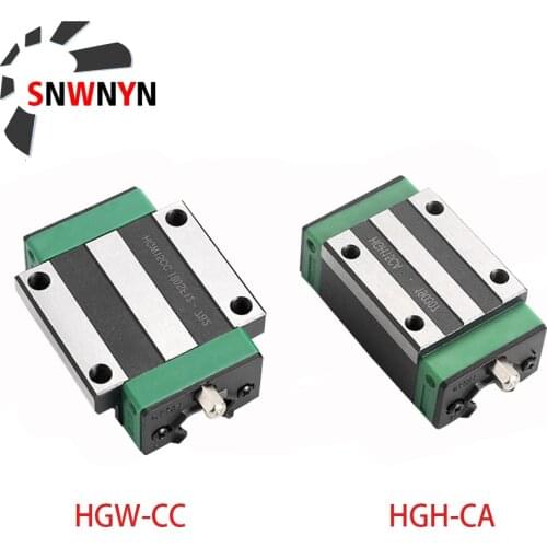 1pc HGH15CA HGW15CC HGH20CA HGW20CC HGH25CA HGW25CC HGH30CA HGW30CC Slide Block Carriage Use For HGR15 20 25 30Linear Guide Rail