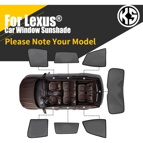 Magnetic Side Car Window Sunshade For Lexus ES350/ES300/ES240 RX450H GS300 Window Curtain Sun Shade Visor Summer Protection