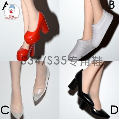 1/6 Scale Big Size Shoes Female High-heel Shoes Specially for Tbleague Phicen S34/s35 Girl Action Figure