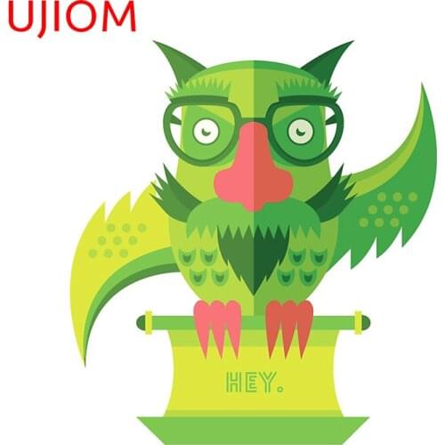 UJIOM Wall Stickers Owl See You Later Bedroom Japanese Decoration Sticker Door Accessories Wallpaper Room Home Decor Art Decal