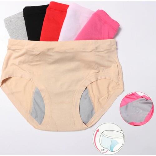 Leak Proof Menstrual Panties Physiological Pants Women Underwear Period Cotton Waterproof Briefs