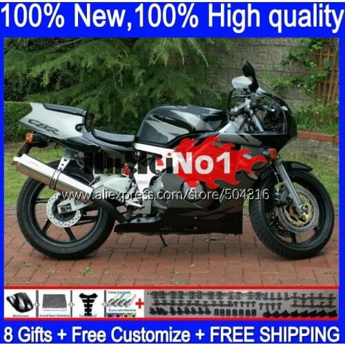 CBR400 RR For HONDA CBR 400 RR 400RR 1988 1989 1990 1991 1992 1993 136MC.20 CBR400RR black grey NC23 88 89 90 91 92 93 Fairing