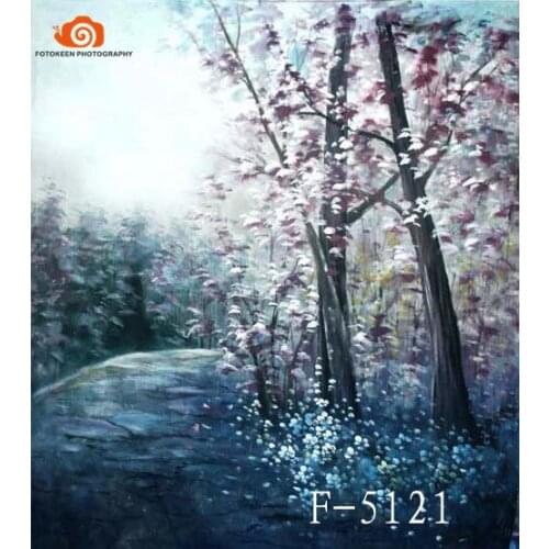 Professional 10' X 20'/3X 6m flower photography scenic backdrops ,hand painted muslin children photo backdrops background F5121