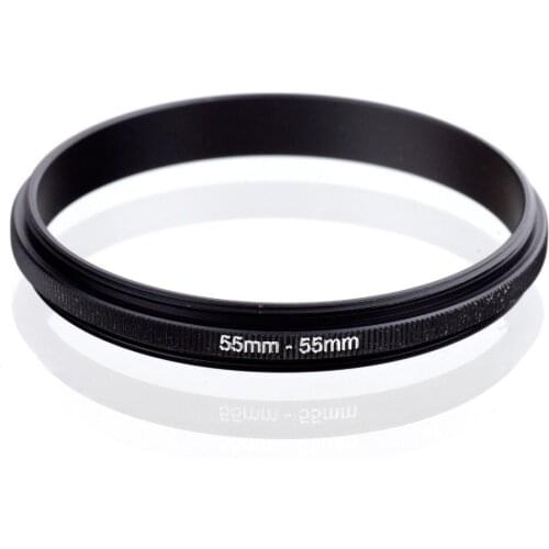 RISE(UK) 55mm-55mm 55mm to 55mm Male to Male Coupling Step Ring Adaptor 55-55 Dual Male