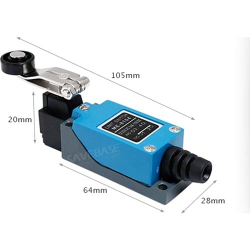SAVEBASE 1PCS Copper Terminal Micro Limit Switch 1NO 1NC Long Hinge Roller 4Pins For CNC
