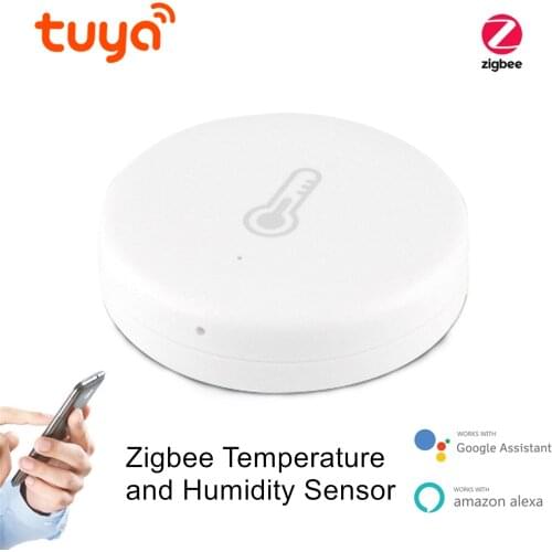Tuya/SmartLife App ZigBee Smart Temperature And Humidity Sensor Work With Zigbee Hub Via Alexa Google Home Smart Home