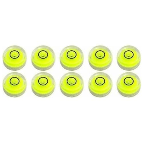 Ten 12mm X 6mm Circular Bubble Spirit Level Use with Tripod NEW