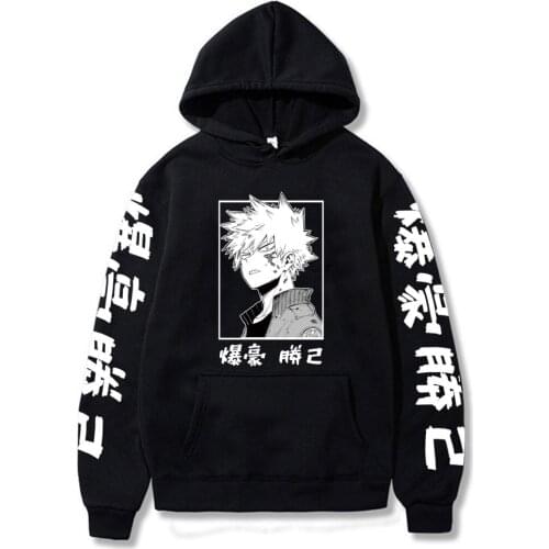 My Hero Academia Katsuki Bakugo Hoodies Sweatshirt Unisex Clothes Men Women Moleton