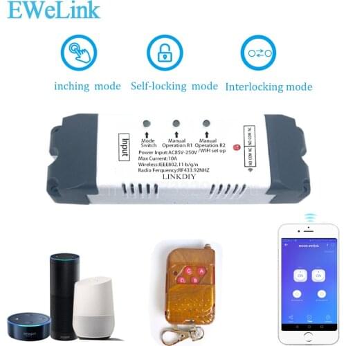 Smart wifi switch wireless Relay module Smart home Automation for Computer access DC7V/12v 24v 32v Inching/Self-Locking IOS