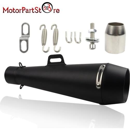 Universal Motorcycle Exhaust Muffler Pipe 38mm - 51mm For Honda CBR250R Yamaha YZF600R Suzuki GSXR600 OM-UN021010-BK-C