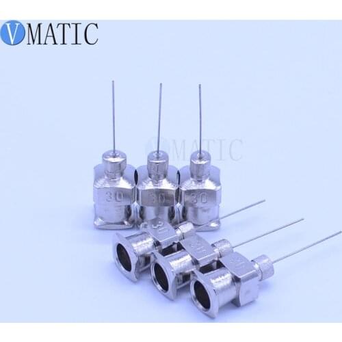 High Quality 12Pcs 0.5'' Tip Length 30G Stainless Steel Dispensing Needle Tip 1/2 Inch