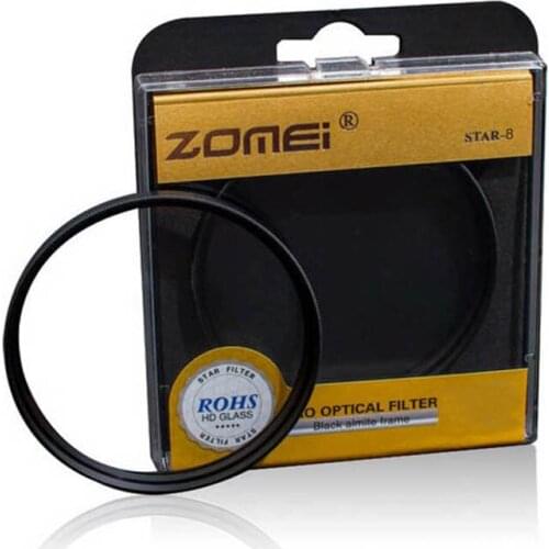 Premium Original Zomei 55mm Professional Star Filter 8 Line Point 8PT for Canon Eos Nikon Sony Pentax Olympus DSLR Camera Lens