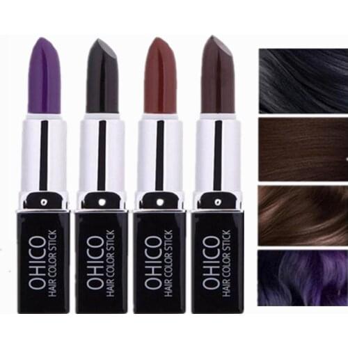 Hot Sale 1PC Portable Plant Extracts Disposable Temporary Hair Dye Coloring Pen Pencil Stick Lipstick Covering White Hair