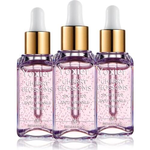 Whitening Essence Makeup Primer Facial Sakura Professional Anti-Wrinkle Essence Foundation 15ml 1pcs / 3pcs