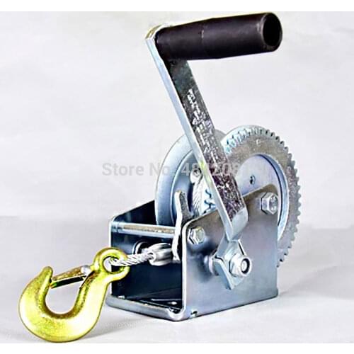 1400lbs-1600lbx8/15M Boat truck auto hand self-locking manual winch hand tool