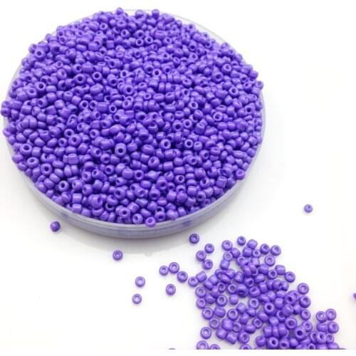 16g 1000pcs 2mm 12/0 Purple Neon Color Opaque Round Loose Spacer Beads Cezch Glass Seed Beads Handmade Jewelry DIY Garment Bead