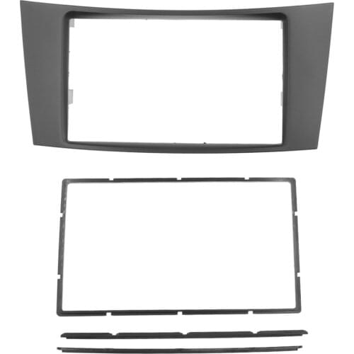 2 Din Car Radio Panel Fascia Stereo Frame for Mercedes E CLASS (W211)/CLS CLASS (C219) 2001-2009 CD DVD Player Cover Mount Kit