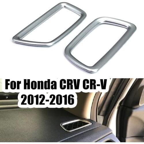 Wooeight 2x Left Right Air Conditioner Outlet AC Vent Sticker Trim Cover Accessories For Honda CRV CR-V 2012 2013 2014 2015 2016