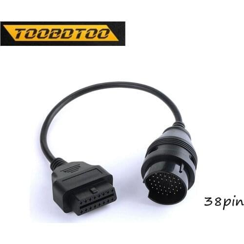 38Pin Car Adapter Connector Cable For Mercedes For Benz Sprinter Diagnostic Interface to OBD2 16 Pin Adapter Cable Free shipping
