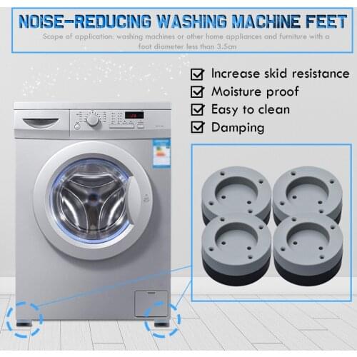 4pcs Anti-slip And Noise-reducing Washing Machine Feet Non-slip Mats Refrigerator Anti vibration pad Kitchen Bathroom Mat