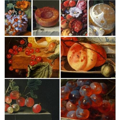 5D DIY Diamond Painting Fruit Realistic Hand-painted Rhinestone Inlaid Embroidery Exquisite Home Handmade Decorative Painting