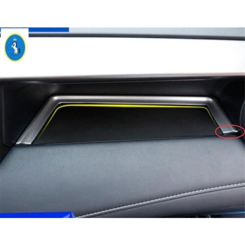 Yimaautotrims Auto Accessory Instrument Panel Storage Box Decoration Sticker 1 Pcs Fit For TOYOTA RAV4 RAV 4 2016 2017 2018