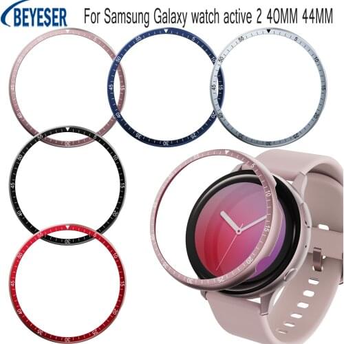 Aluminum Alloy Watch Bezel Ring Styling Cover For Samsung Galaxy watch active 2 40MM 44MM Protection Ring Smart Watch Accessory