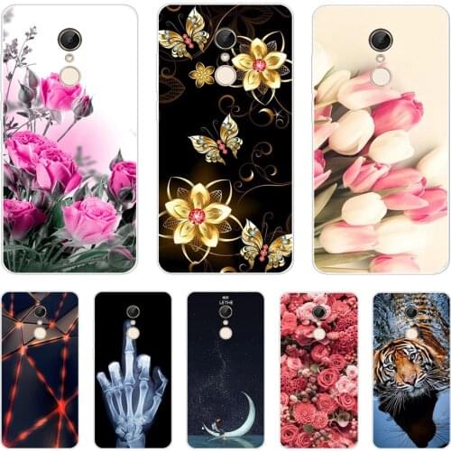 For Xiaomi Redmi 5 Plus Case Silicone Soft TPU Cover Cool Fashion Cartoon Phone Case For Xiaomi Redmi 5 Redmi5 Plus Cover Redmi5