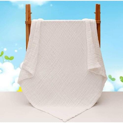 Newborn 100% Cotton Baby Blanket Infant Muslin Kids Soft Bath Shower Towel Baby Gauze Swaddle Receiving Blankets 105cm*105cm