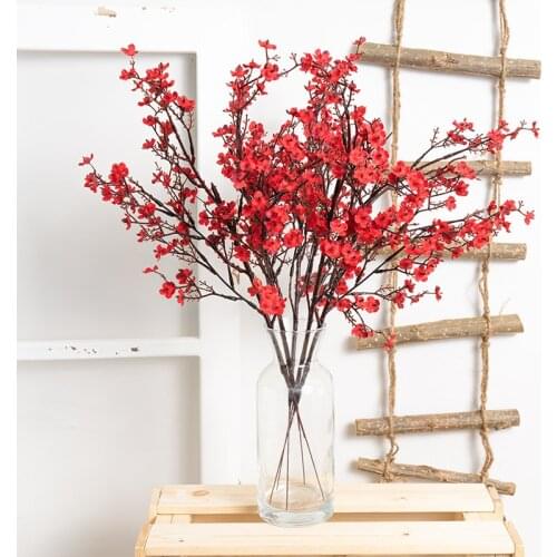 Gypsophila Artificial Flowers White Branch High Quality Babies Breath Fake Flowers Long Bouquet Home Wedding Decoration Autumn