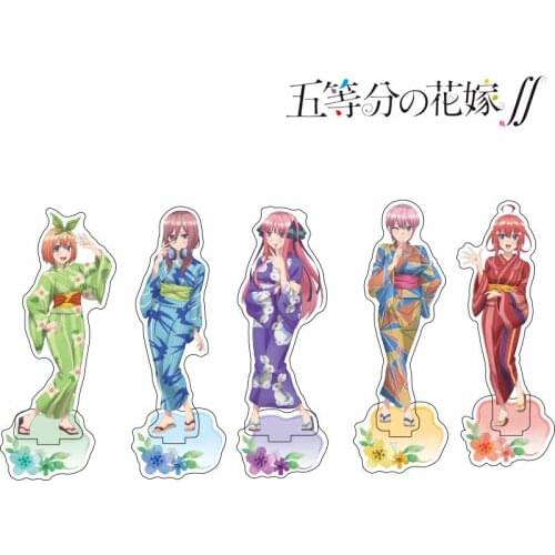 Japan Anime The Quintessential Quintuplets Kimono Series Acrylic Stand Model Plate Nakano Miku Nakano Yotsuba Desktop Toy Gift