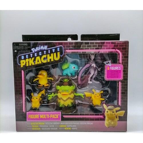Genuine WCT Pokemon Doll Ludicolo Mewtwo Pikachu Psyduck Bulbasaur Mr Mime Action Figure Pocket Monster Elf Model Toy Collection