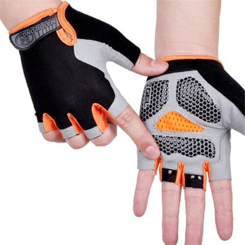 Summer Bike Gloves Men Women Gel Anti Slip Fitness Glove Shockproof Breathable Road Bicycle MTB Racing Cycling Fingerless Gloves