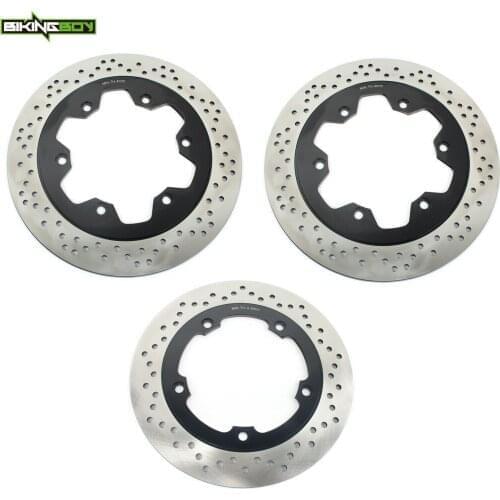 BIKINGBOY Front Rear Brake Discs Disks Rotors For Triumph Speedmaster 790 Carb 02 03 04 865 Carb 05 06 07 865 EFI 08 09 Full Set