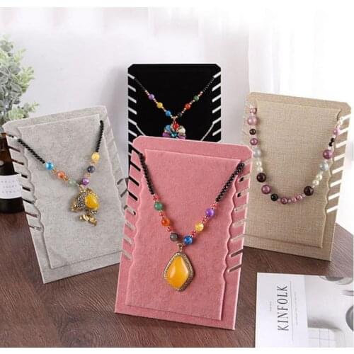 Jewelry Necklace Display Board Multiple Necklace Display Folding Stand Pendant Jewelry Stand