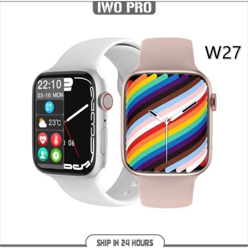 W37 Series 7 2021 New Smart Watch Bluetooth Call 1.75 Inch Split Screen Password Sports Smartwatch For Huawei Xiaomi