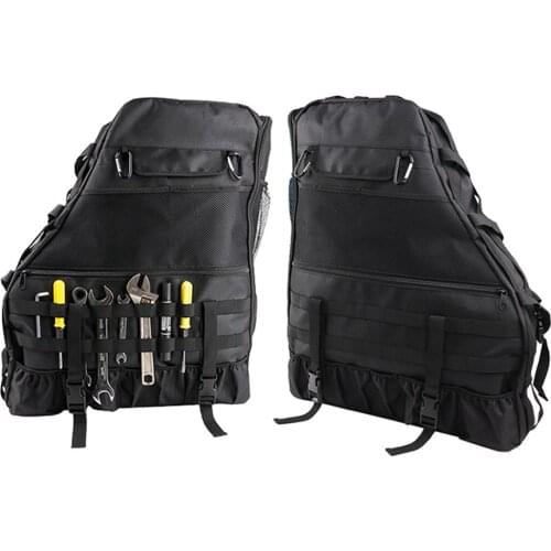 1 Pair 4-door Trunk Multifunctional Roll Bar Storage Bag Cage Trunk Organizer Automobile Organizers Universal For Jeep Wrangler