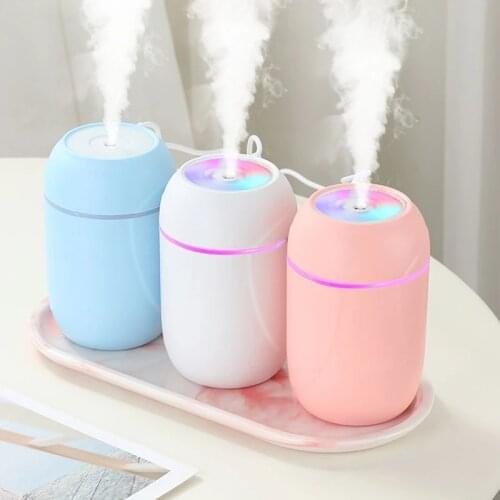 New Portable USB Air Humidifier 260ml Ultrasonic Aroma Essential Oil Diffuser Cool Mist Purifier Aromatherapy For Car Home