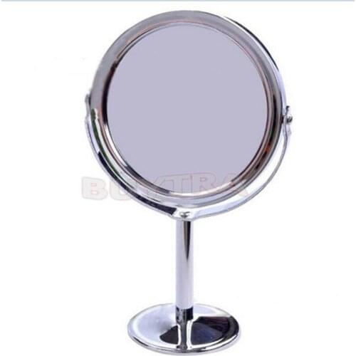 CSHOU18 Mirror Makeup Tools Women Beauty MakeUp Mirror Dual Side Normal+Magnifying Oval Stand Compact Mirror Cosmetic
