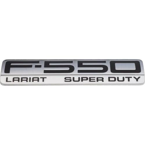 2005-2010 F-550 Lariat Super Duty Chrome Plated Fender Emblem OEM NEW (250PCS)