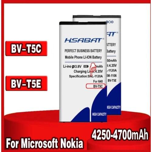 BV-T5C Battery for Microsoft Nokia Lumia 640 RM-1109 RM-1113 RM-1072 RM-1073 RM-1077 BV-T5E Lumia 950 RM-1106 RM-1104 RM-110