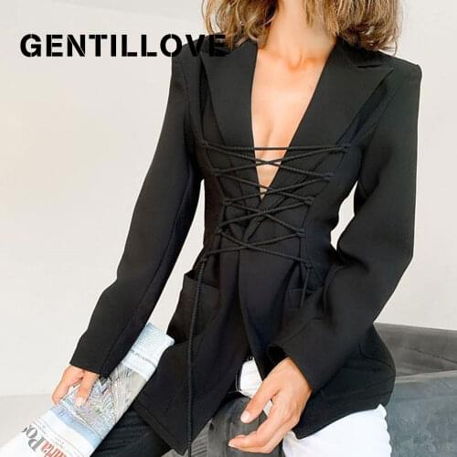 GENTILLOVE Women's Blazers Blazers