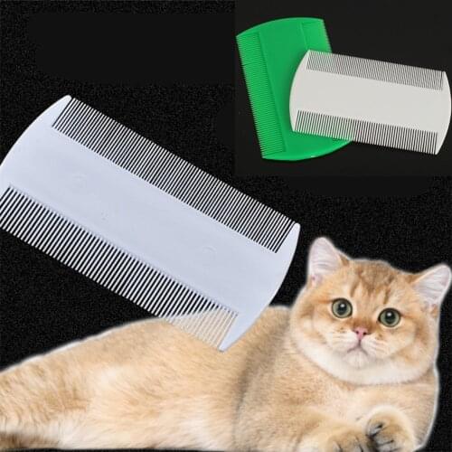 Hot Sale 1pc Pet Bath Double Side Brush Comb Hair Removal Brush Pet Dog Cat Grooming Cleaning Glove Massage Pet Hair Care Tool