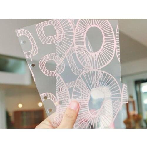 5pcs/set A5/A6 Notebook Index Pages for Loose-leaf Notebook Notepad Thickened PVC Board Binder Divider Stationery Supplies