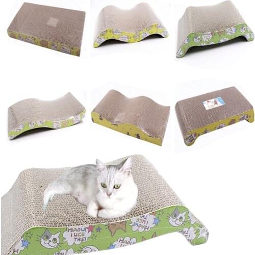 Various Shapes Cat Toy Cat Scratch Board Pad Scratching Post Kitten Corrugated Paper Pad Cat Grinding Nail Scraper Mat Mattress