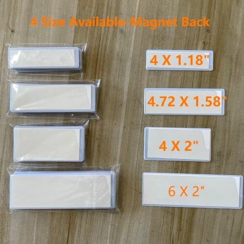 Welded Label Clip magnets for Warehouse Material Card Shelves,PVC Vinyl cover protect,Magnetic Shelf/Bin Label Holders