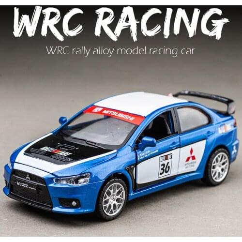 1:32 Mitsubishi Lancer Evolution Racing Car Alloy Car Model Diecast Vehicle Metal Toy Car Model Simulation Collection Kids Gift