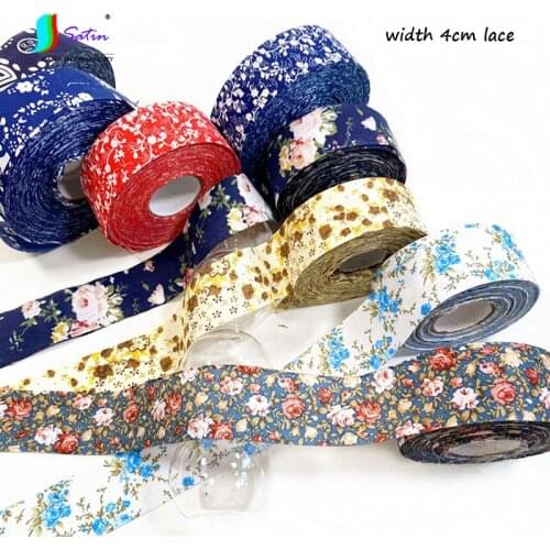 New Style Home Diy Handmade Wall Blackboard Sew Decoration Blue And White Porcelain Pattern 4cm Lace A0602L