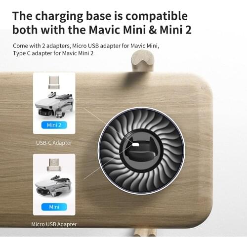 Original Mavic Mini Charging Base Magnetic Micro USB with Battery Charging Base For DJI Mini 2 drone Accessories