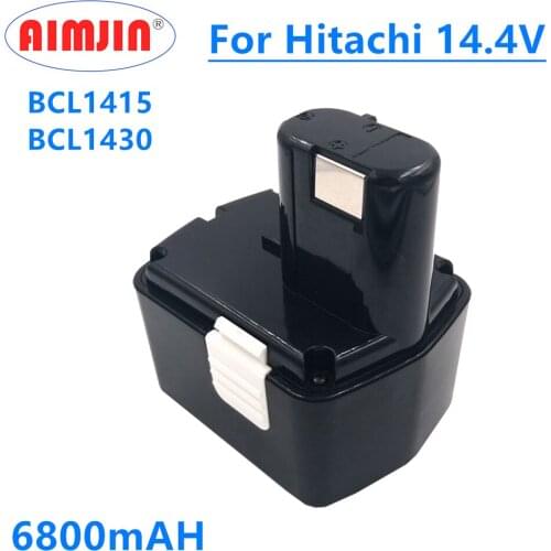 Original 14.4V 6800mAh Replaceable Power Tool Battery for Hitachi BCL1430 CJ14DL DH14DL EBL1430 BCL1430 BCL1415 NI-CD Battery